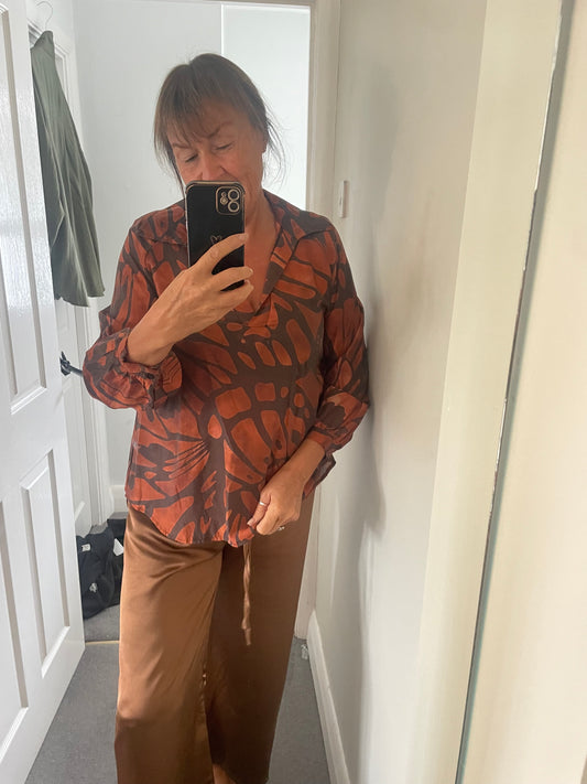 Autumn shirt blouse