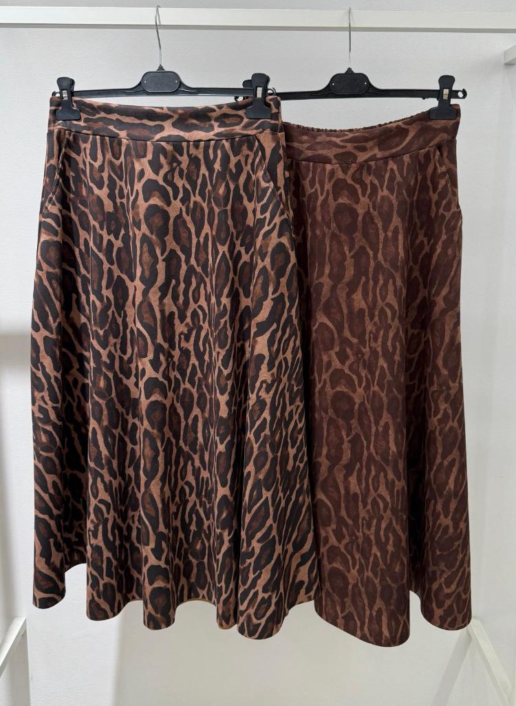 Suedette A line  skirt