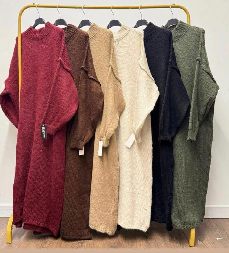 Cosy chunky stitch knit dress