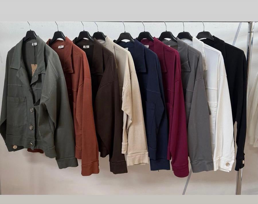 Boxy stretch autumn jacket