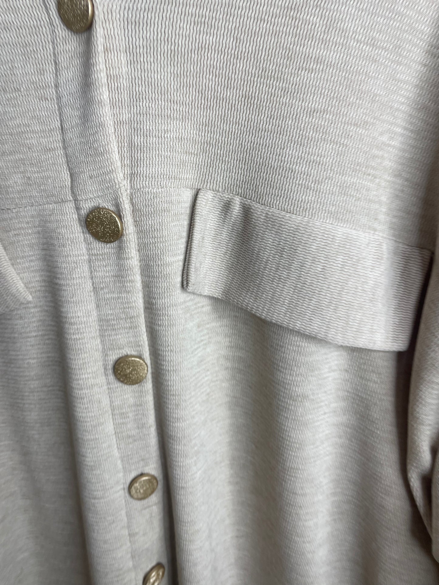 Oversize textured Shacket
