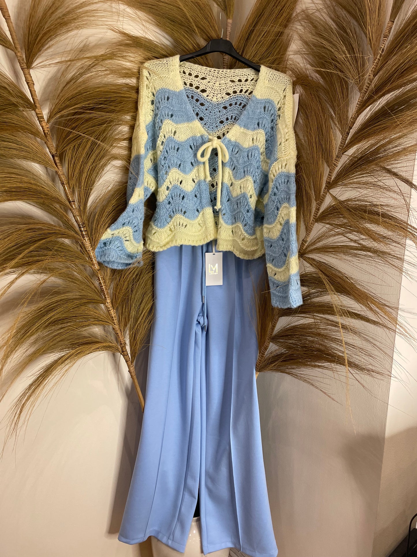 Zig zig crochet tie cardi