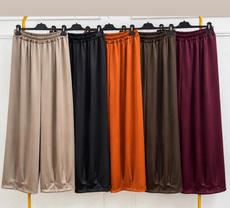 Satin pullon trousers