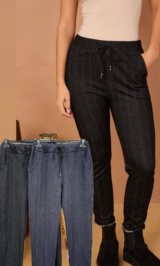 Herringbone print classic magic jeggings
