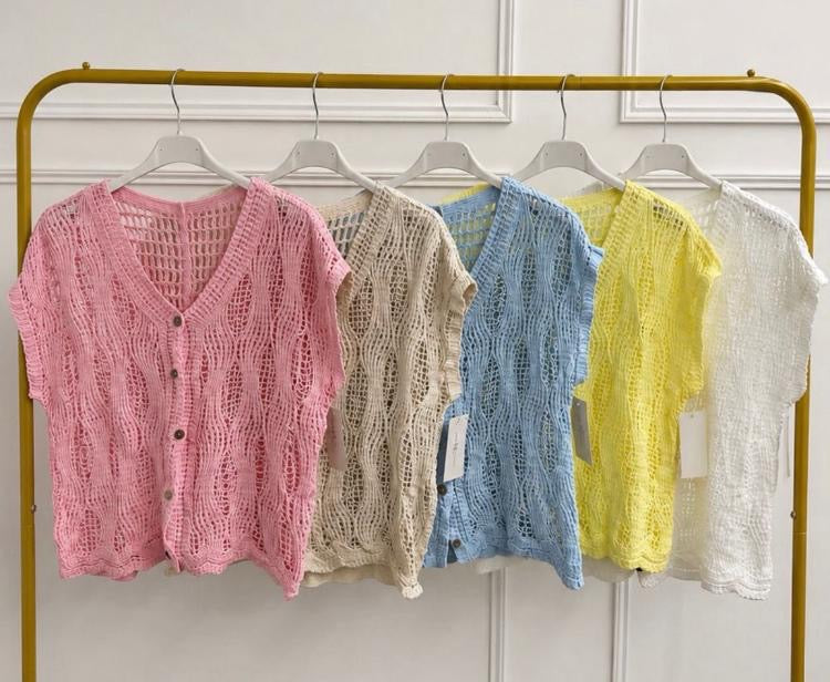 Cotton crochet cover up