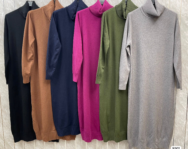 Rollneck knit dress