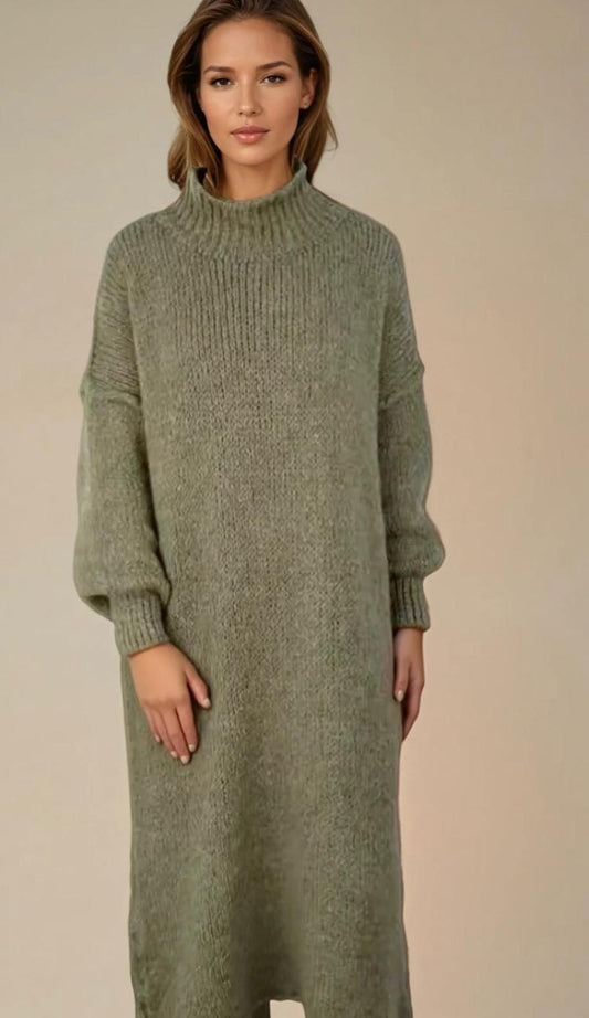 Cosy chunky stitch knit dress