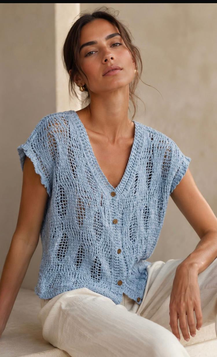 Cotton crochet cover up