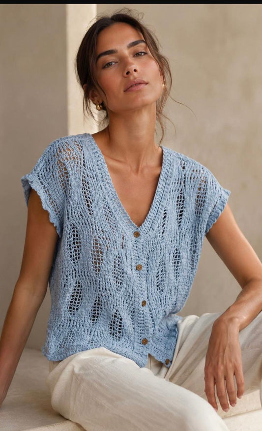 Cotton crochet cover up