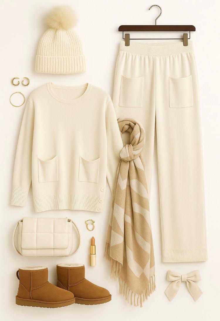 Soft pocket Knit CoOrd set
