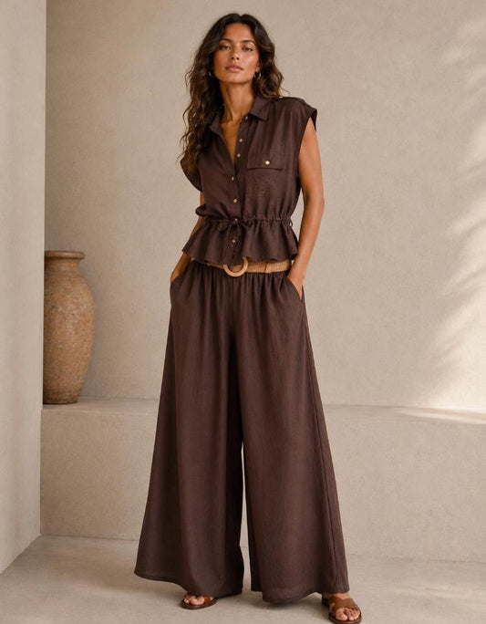 Waistcoat Coord set with belt