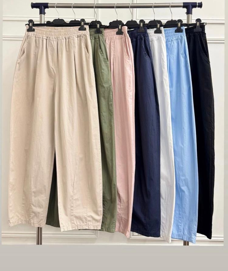 Cotton Barrel trousers