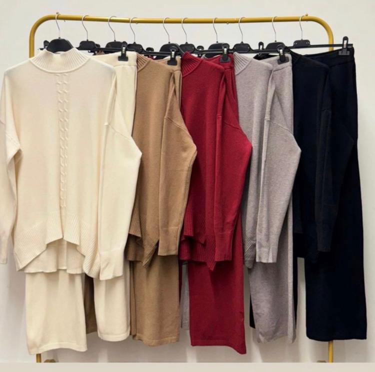 Cable design knit Coord set