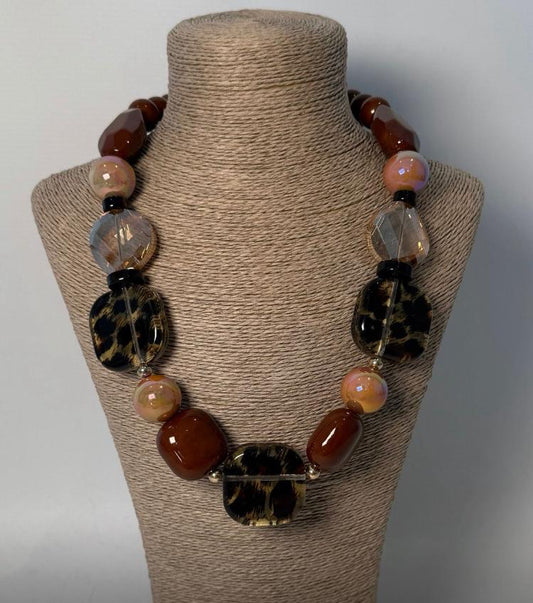 Autumn bold chunky necklace