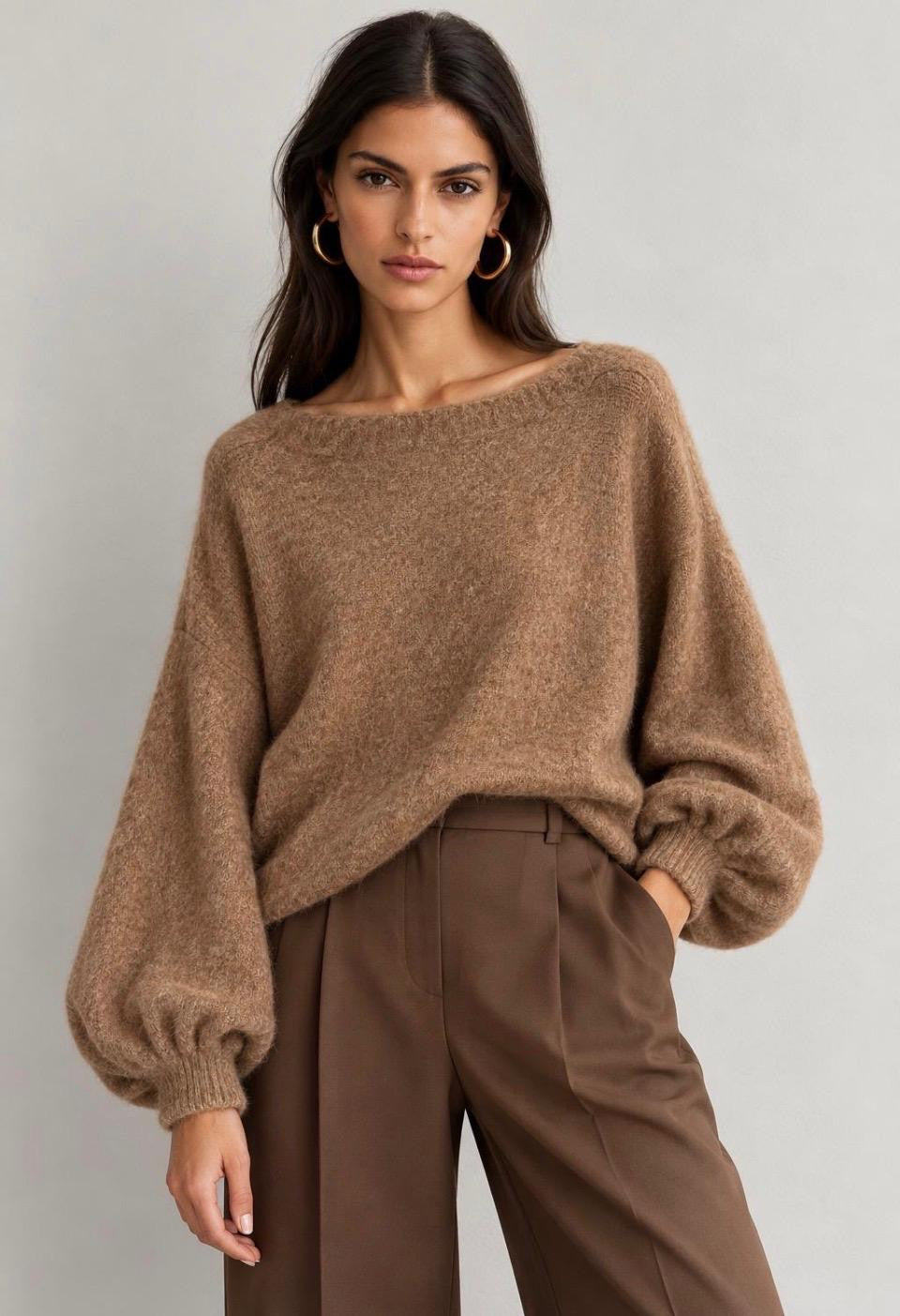 Baloon sleeve knit