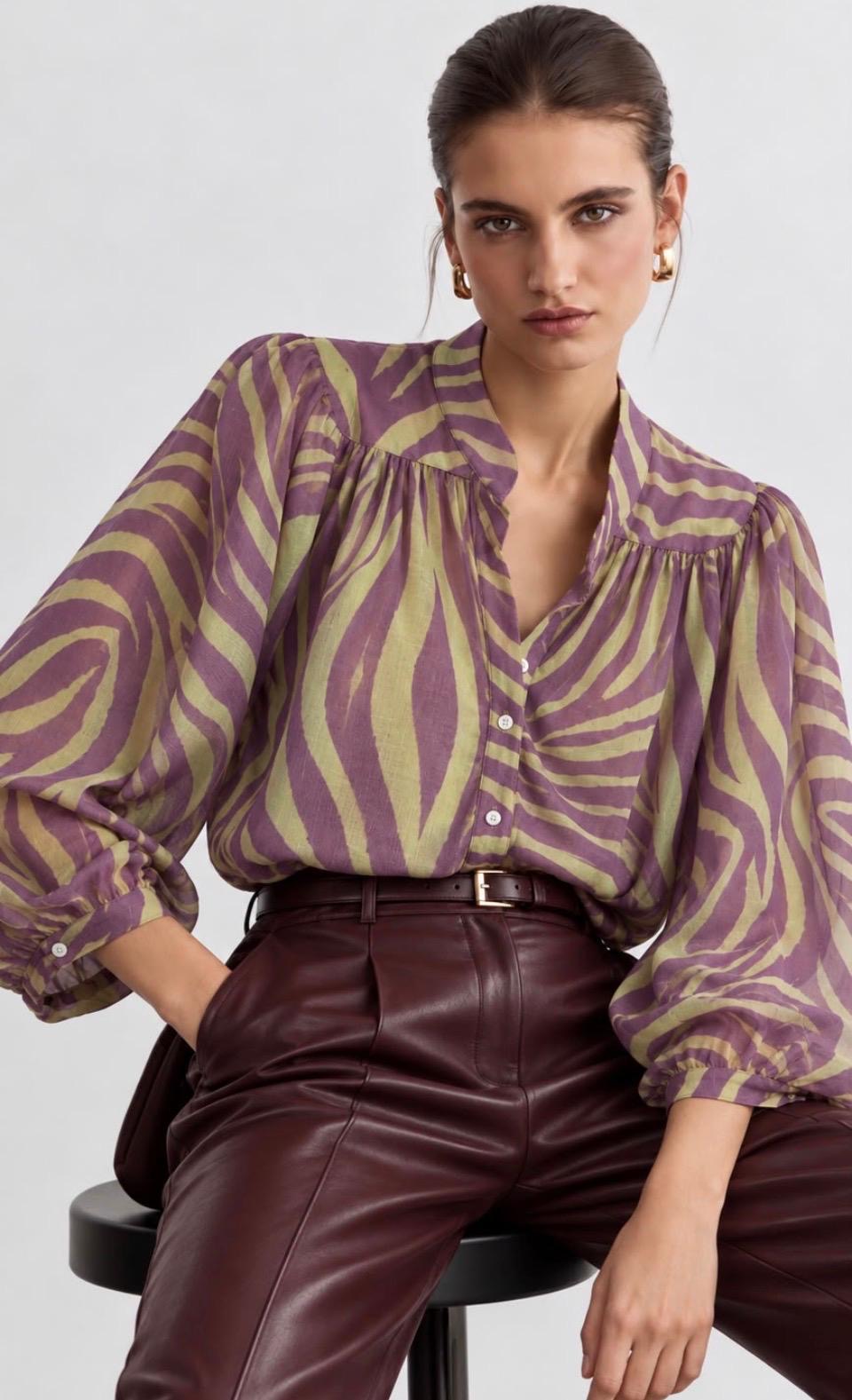 Zebra autumn shirt