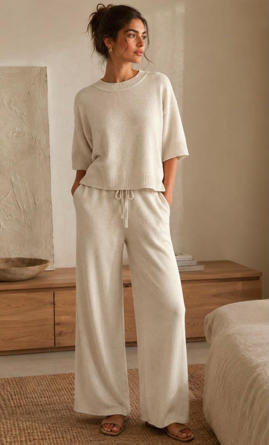 Short sleeve knit Co-Ord set
