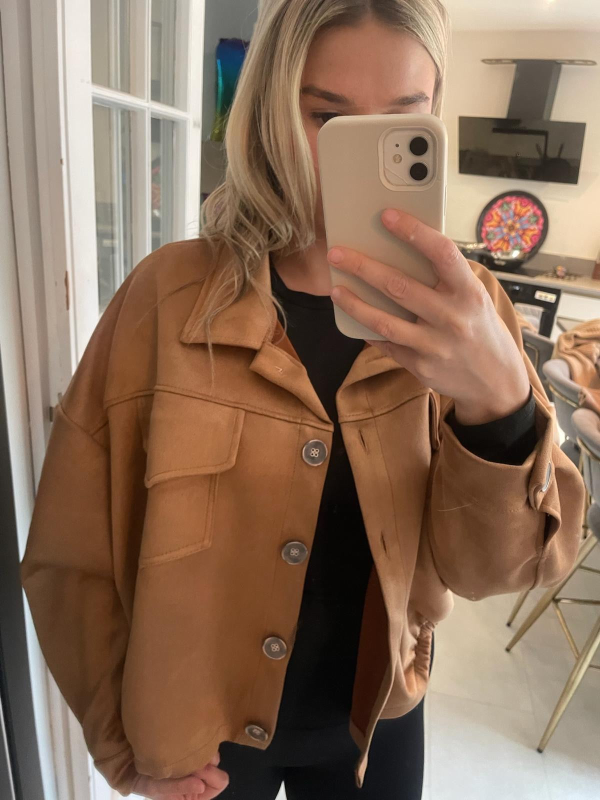 Suedette Bomber style jacket