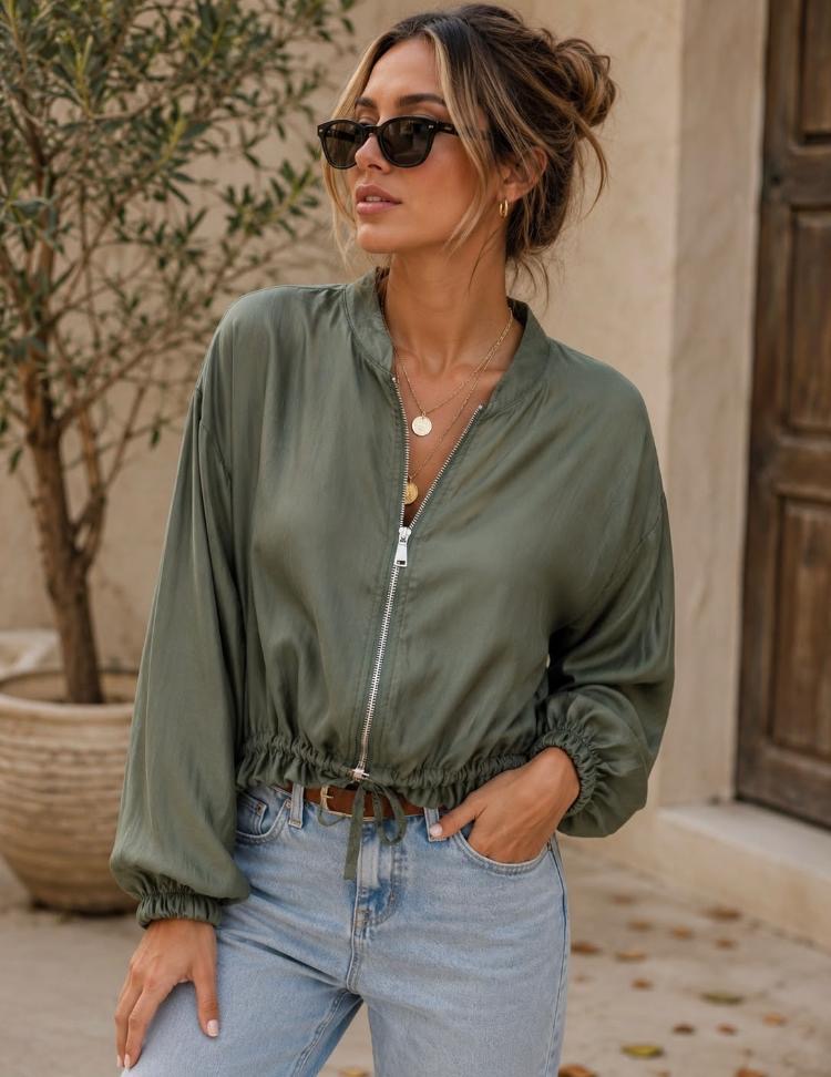 Soft Autumn bomber jacket