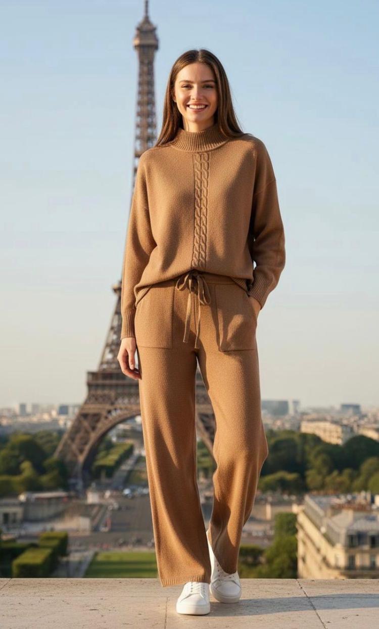 Cable design knit Coord set