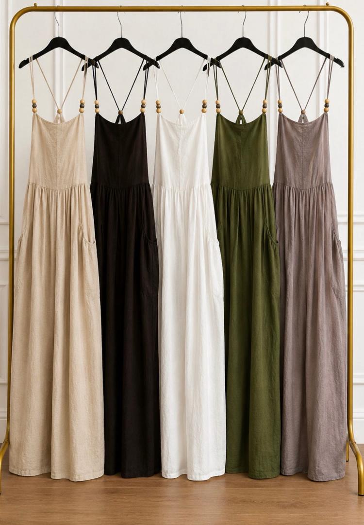 Boho pocket maxi dress