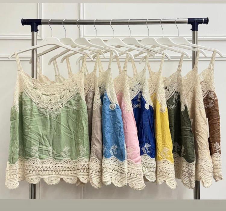 Boho Silky crochet vest top